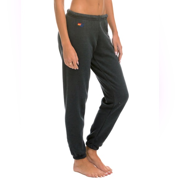 Aviator Nation 5 Stripe Blue Stripe Sweatpant - Picture 1 of 6